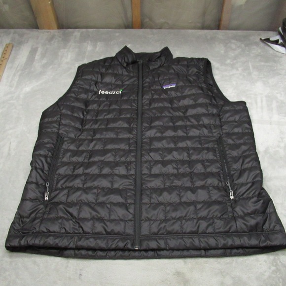 Patagonia Other - Patagonia Vest Mens XXL Black Prima Loft Nano Puff Quilted Light Insulated LOGO